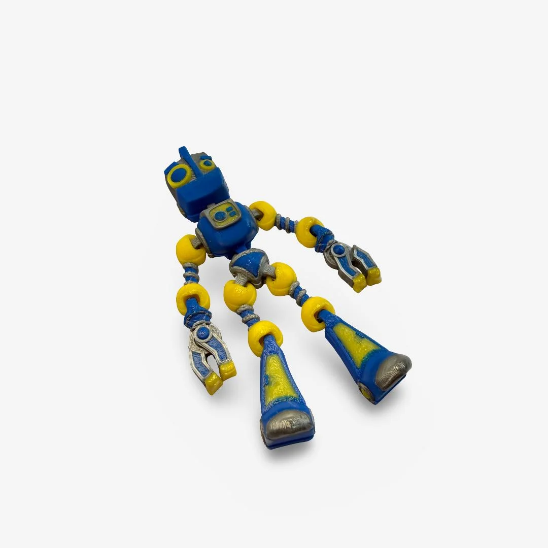 3D drukāts kustīgs robots ar magnētu
