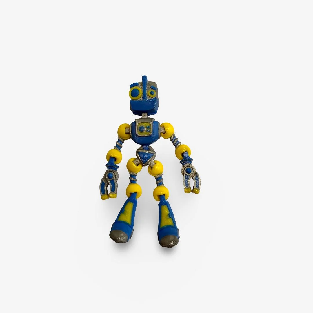 3D drukāts kustīgs robots ar magnētu