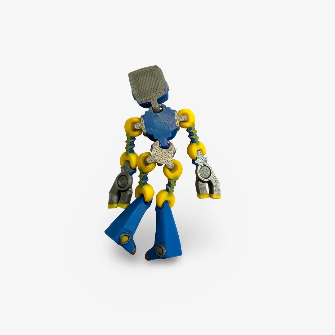3D drukāts kustīgs robots ar magnētu