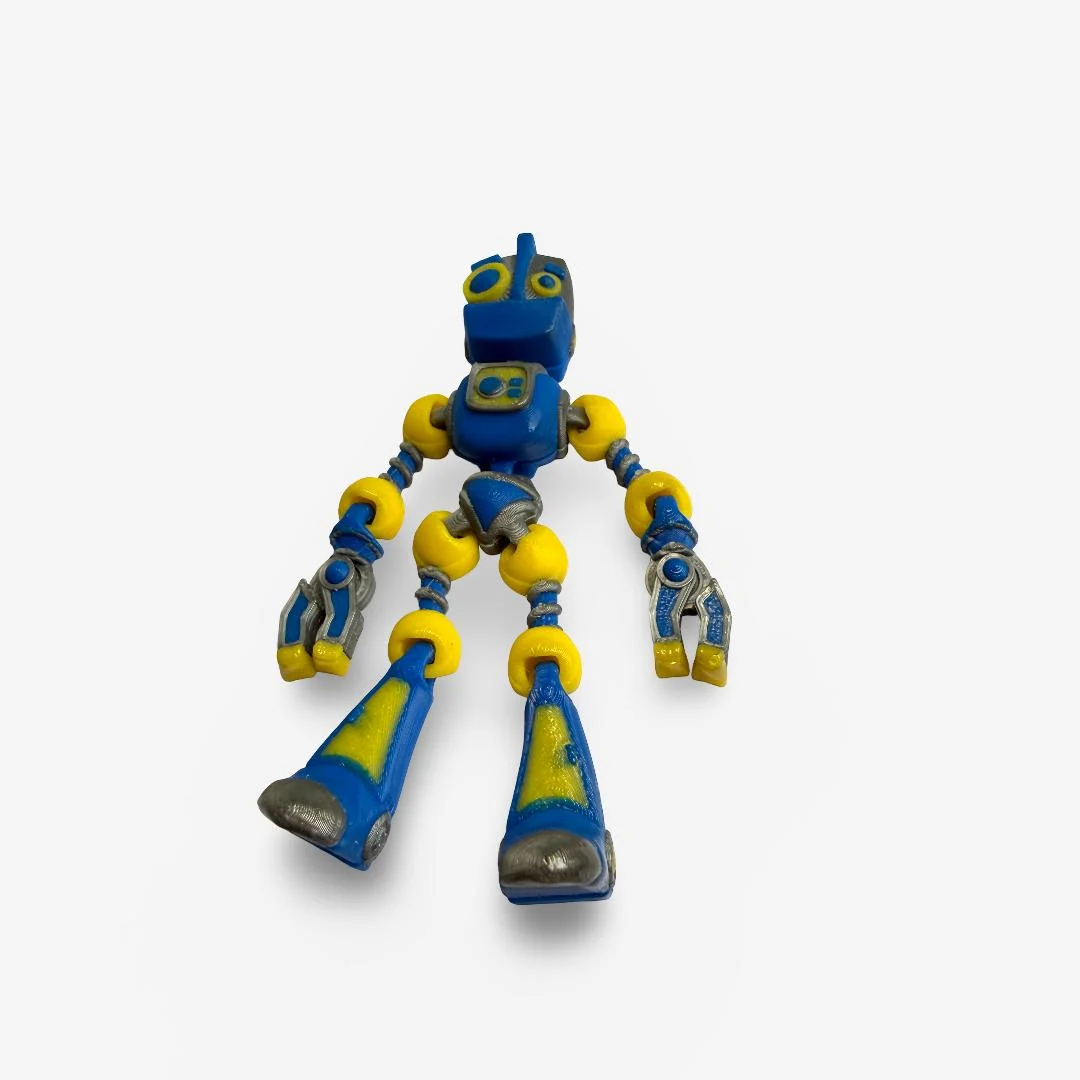 3D drukāts kustīgs robots ar magnētu