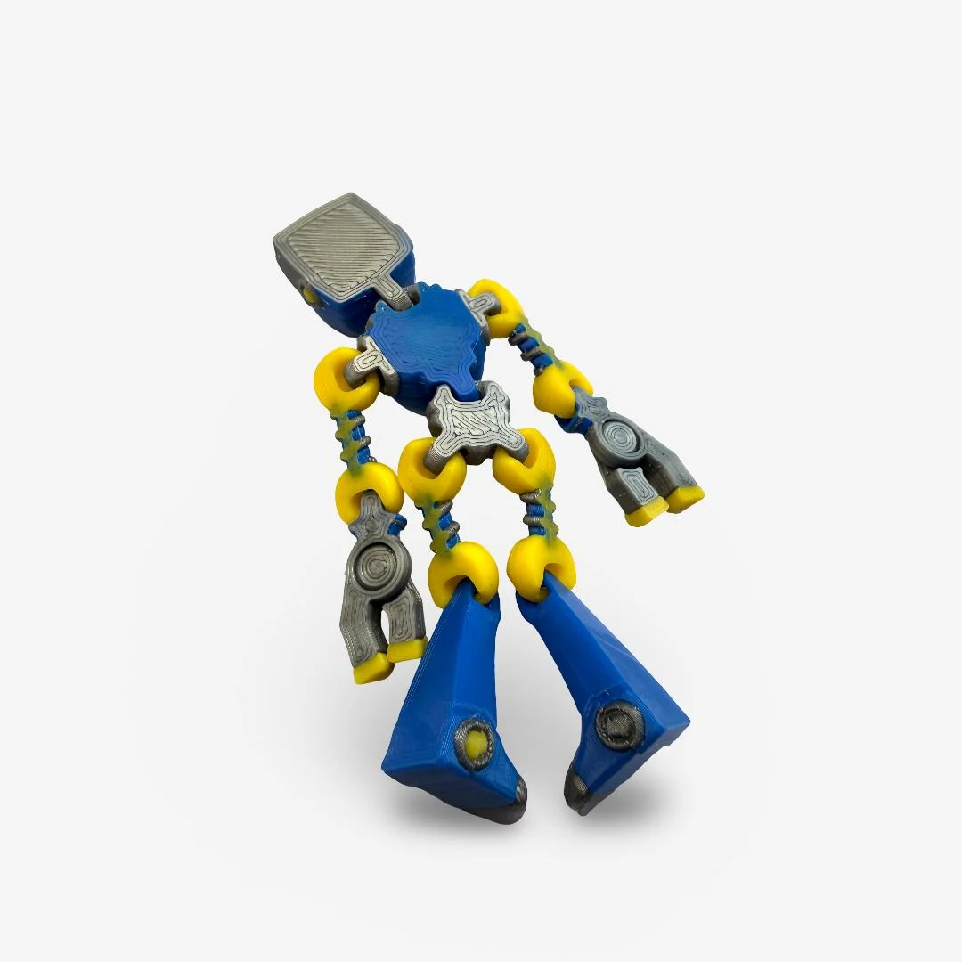 3D drukāts kustīgs robots ar magnētu