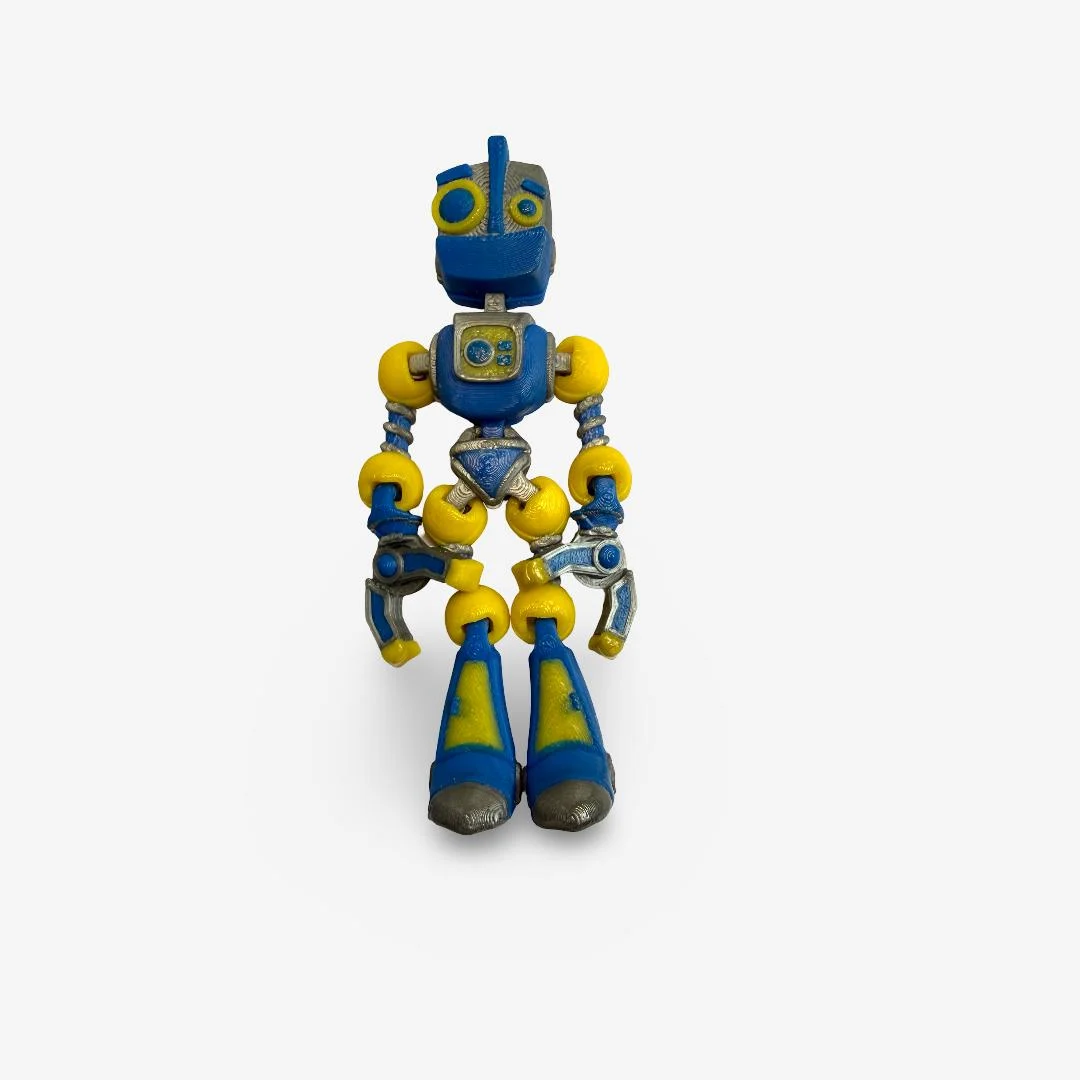 3D drukāts kustīgs robots ar magnētu