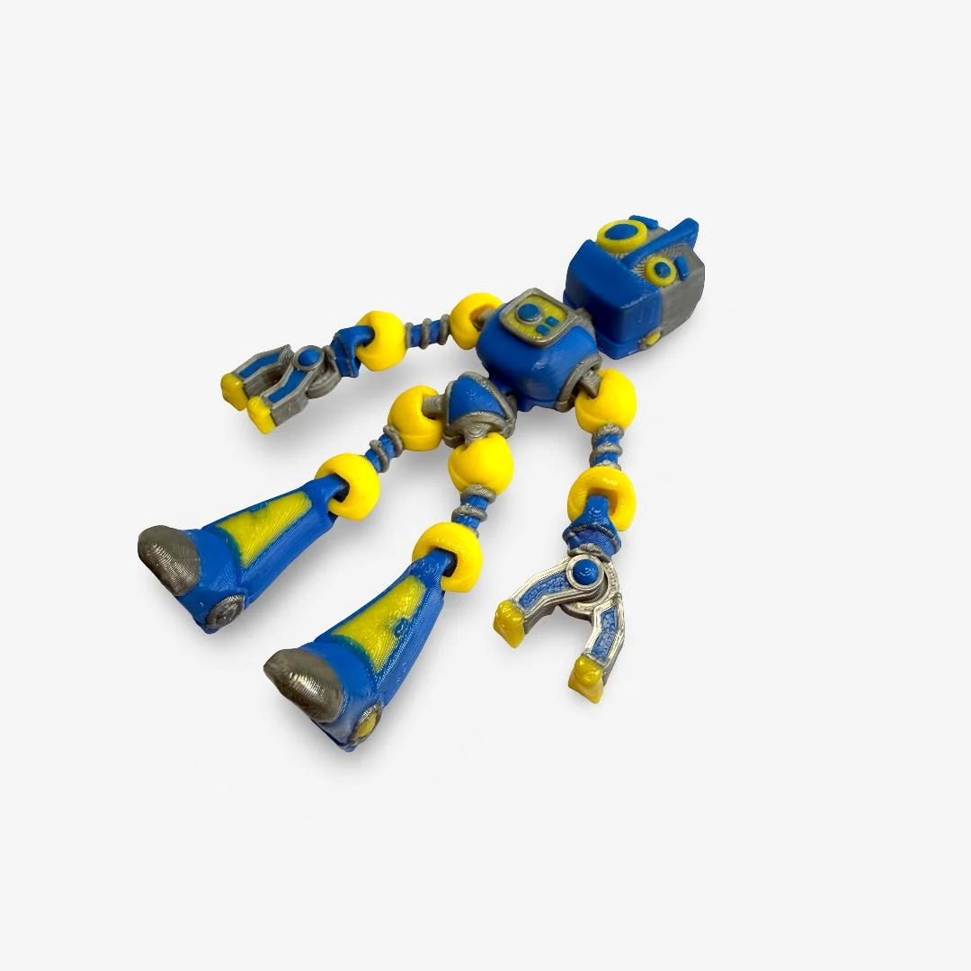 3D drukāts kustīgs robots ar magnētu