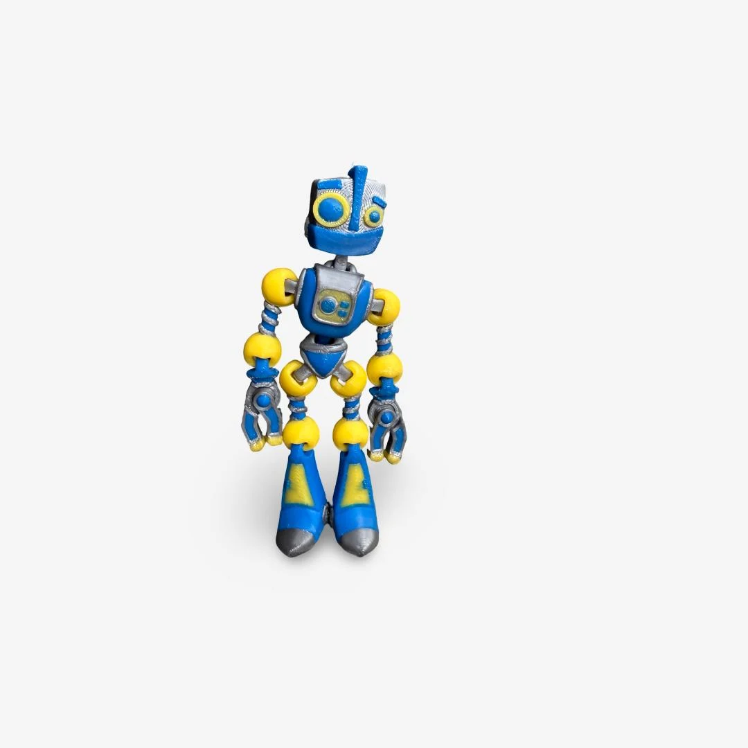 3D drukāts kustīgs robots ar magnētu